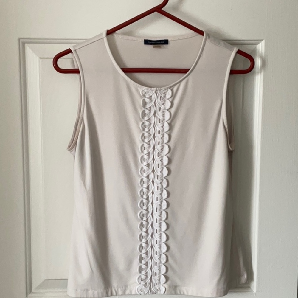 Tommy Hilfiger Sleeveless Shell Blouse, Size Medium
